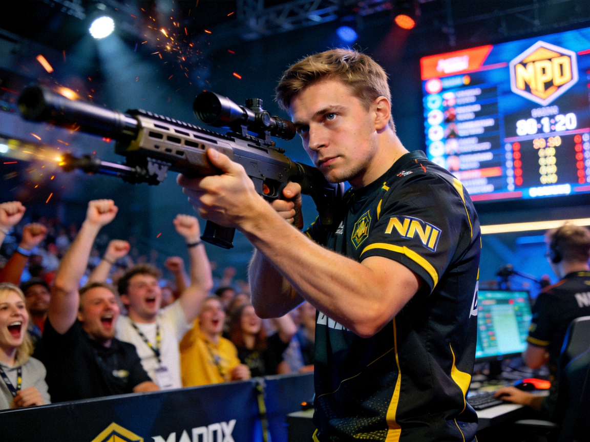 s1mple CS:GO选手在Major决赛中打出精彩击杀的瞬间